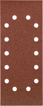 Corundum Sanding Strips for Wood and Metal, Perforated, 10 Piece, 115 x 280 mm, G60