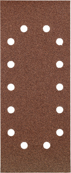 Aluminium Oxide Sanding Strips for Wood and Metal, Perforated, 10-Piece, 115 x 280 mm, G240