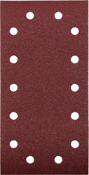 Quick-Stick Aluminium Oxide Abrasive Strip for Wood and Metal, Perforated, 115 x 230 mm