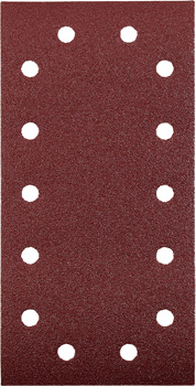 Quick-Stick Aluminium Oxide Abrasive Strip for Wood and Metal, Perforated, 5 Piece, 115 x 230 mm, G 120