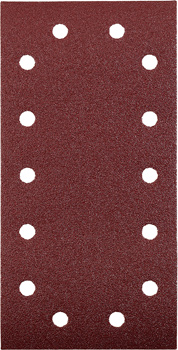 Quick-Stick Aluminium Oxide Sanding Strips for Wood and Metal, Perforated, 5-Piece, 115 x 230 mm, G180