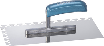 Smoothing Trowel, Papillon, 2-Sided Notched