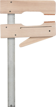 Schnellspannzwingen, aus Holz, Spanntiefe 110 mm