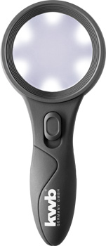 Loupe à main à 6 LED