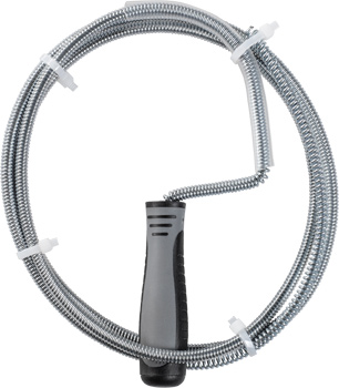 Household drain cleaning coil