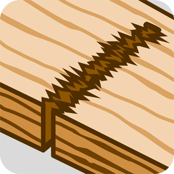 grober Schnitt, Holz grober Schnitt, Holz