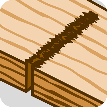 mittlerer Schnitt, Holz mittlerer Schnitt, Holz