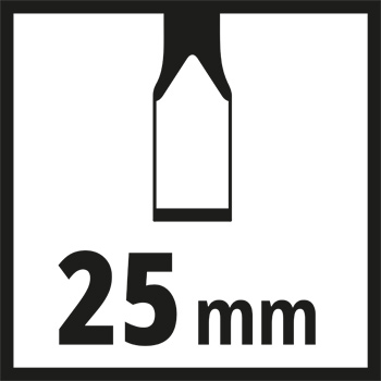 Flachmeissel, 25 mm breit Flachmeissel, 25 mm breit