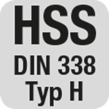 HSS DIN 338 Typ H