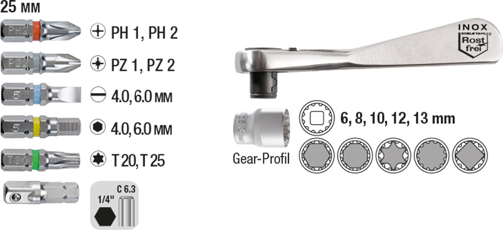 BITS and SOCKETS, Bit box 17 pcs. | BIT BOXES and BIT SETS | Screwdriver  bits | Power tool accessories | DIY products | Main navigation | kwb  Germany GmbH