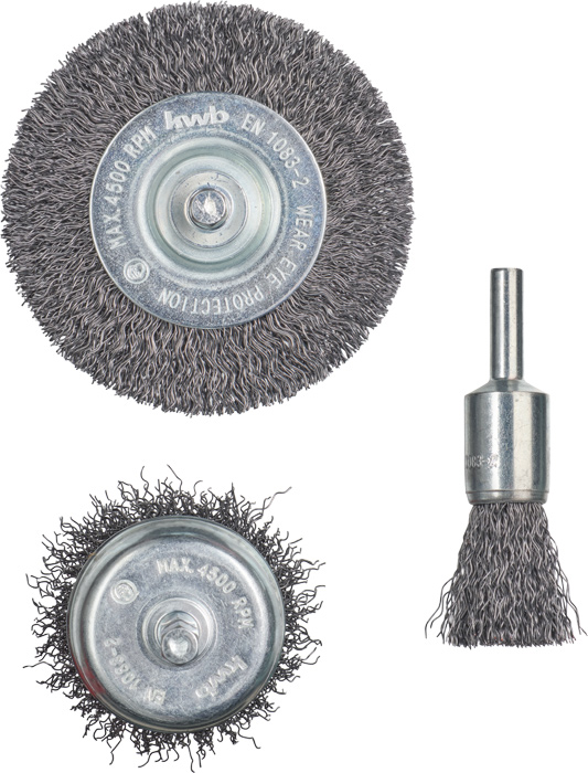 Buy kwb Wire brush set for angle grinder 597510 3 pc(s)