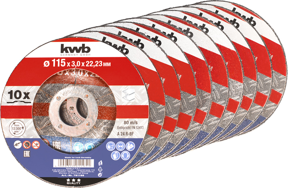 kwb 045080 acier chrome-molybdène Foret à béton 8 mm Longueur totale 250 mm  tige cylindrique