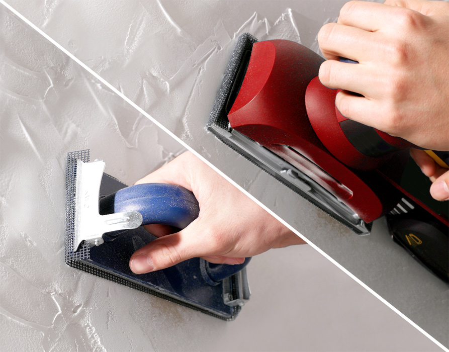 Mesh sanding sheets for RENDER & PLASTERBOARD, 93 x 230 mm Dry